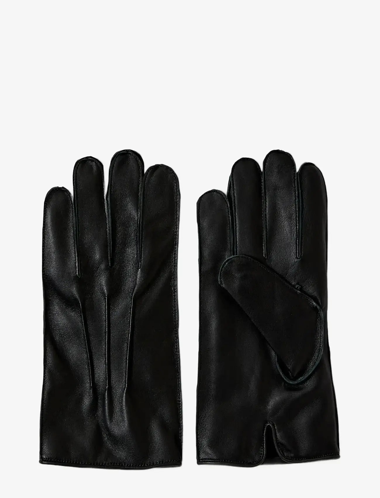 Selected - SLHZAIN LEATHER GLOVES - söfn - black - 3