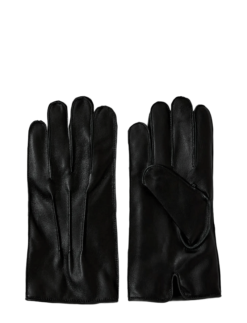 Selected - SLHZAIN LEATHER GLOVES - söfn - black - 3