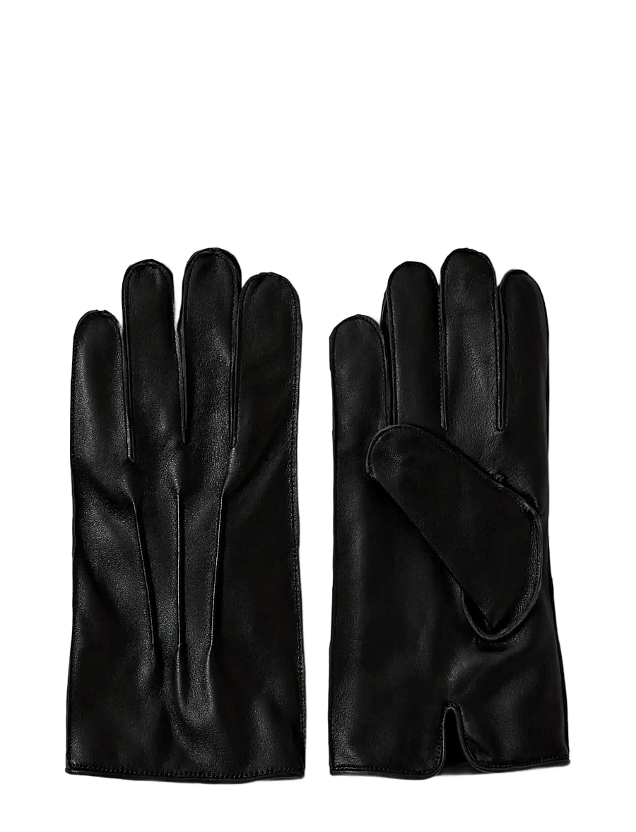 Selected - SLHZAIN LEATHER GLOVES - prekės kiekvienai progai - black - 3