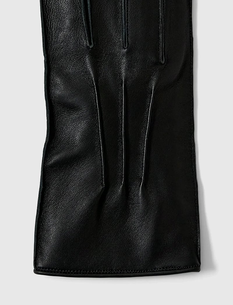 Selected - SLHZAIN LEATHER GLOVES - söfn - black - 5