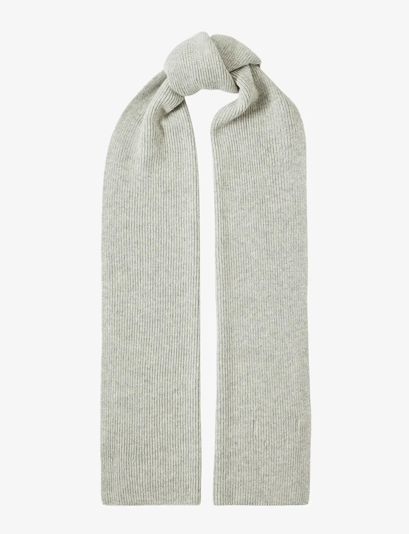 Selected - SLHCRAY WOOL BLEND SCARF - light grey melange - 1