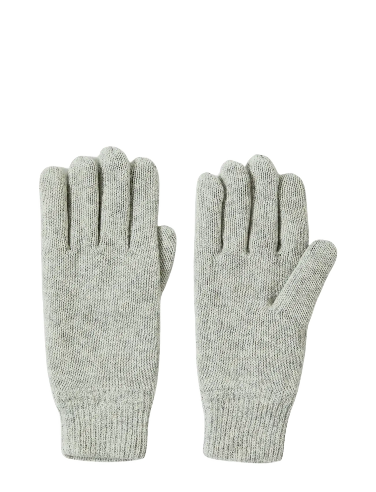 Selected Slhcray Wool Blend Gloves, Strikhandsker, Grå, Str: ONE SIZE