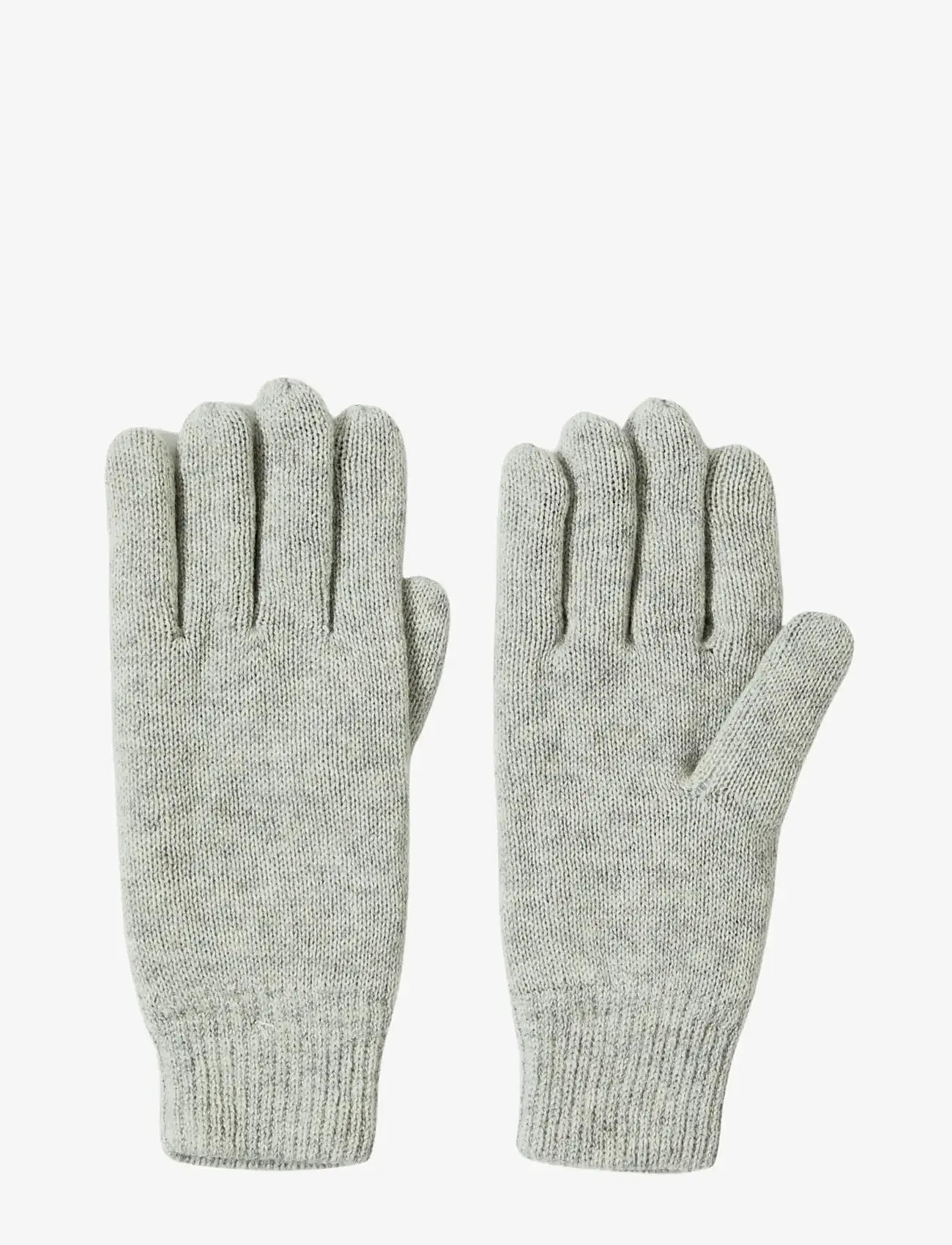 Selected - SLHCRAY WOOL BLEND GLOVES - mützen & handschuhe - light grey melange - 0