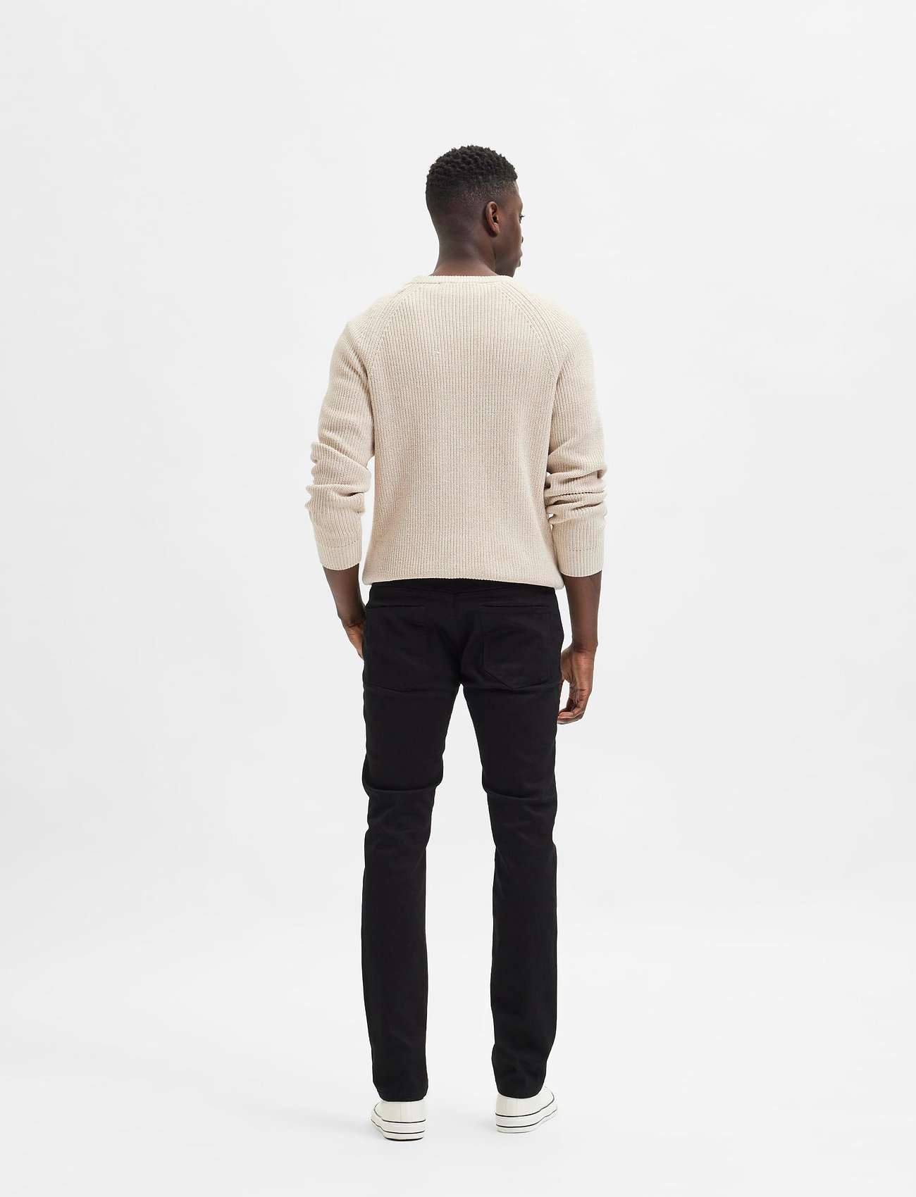 Selected Homme - SLHSLIM-LEON 4001LACKTEANS - black denim - 3