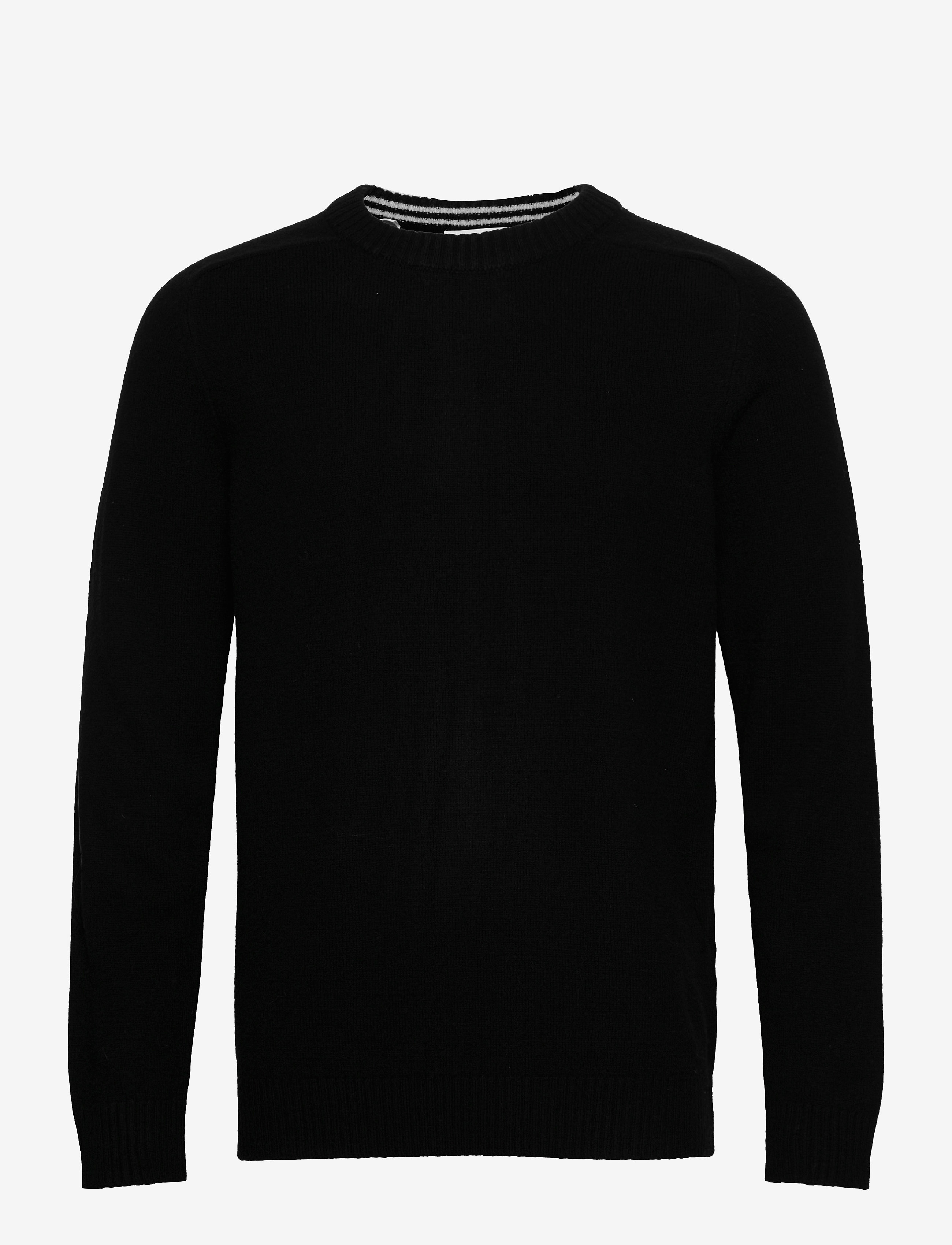 Selected Homme - SLHNEWCOBAN LAMBS WOOL CREW NECK W - black - 0