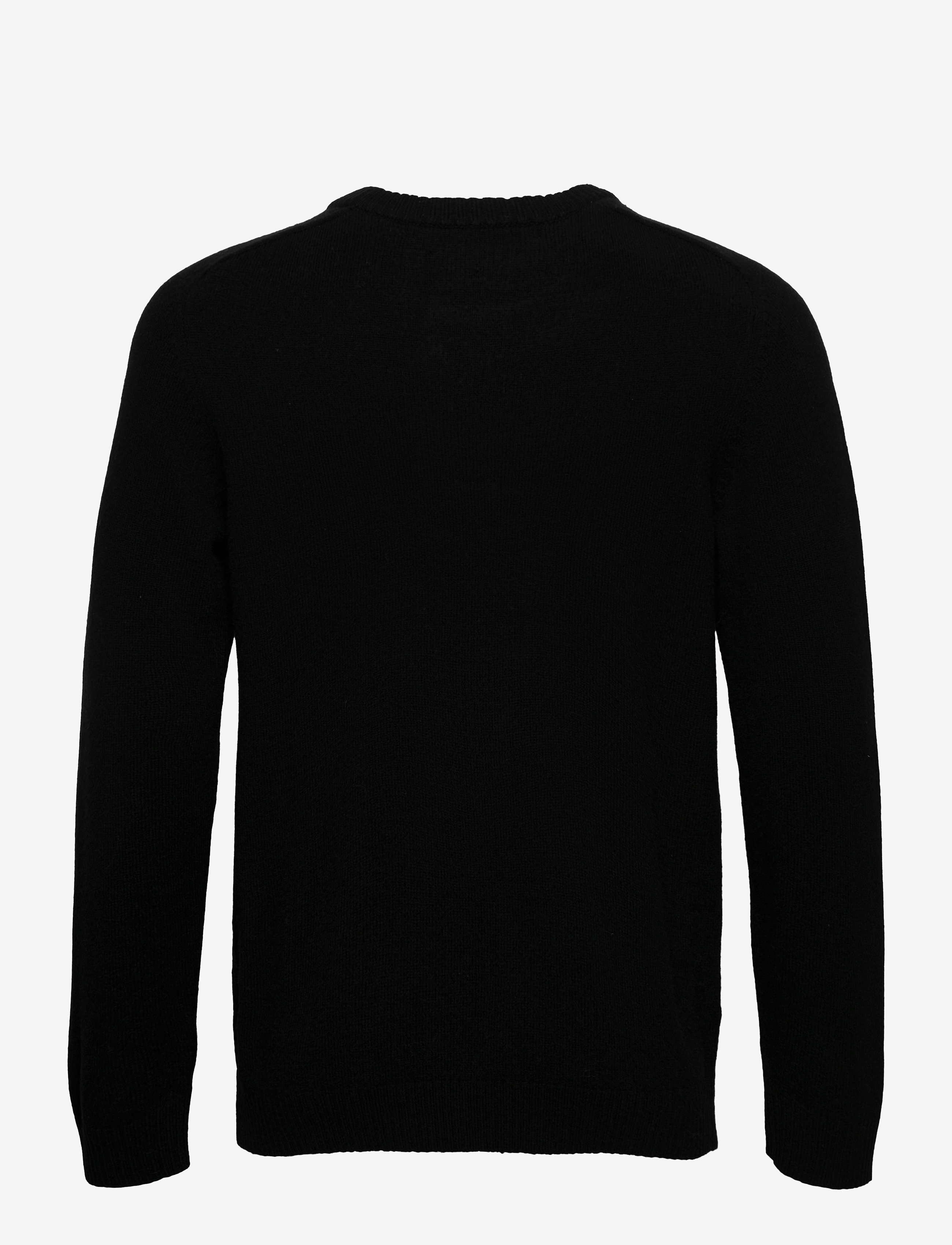 Selected Homme - SLHNEWCOBAN LAMBS WOOL CREW NECK W - black - 1