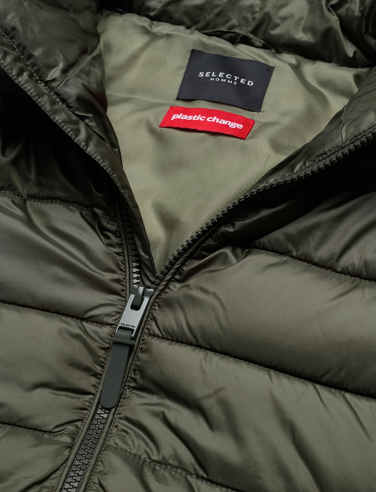 Selected Homme - SLHPLASTIC CHANGE PUFF JKT  B - forest night - 3