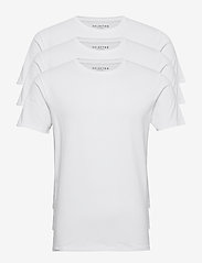 Selected Homme - SLHNEWPIMA SS O-NECK TEE 3 PACK NOOS - madalaimad hinnad - bright white - 0