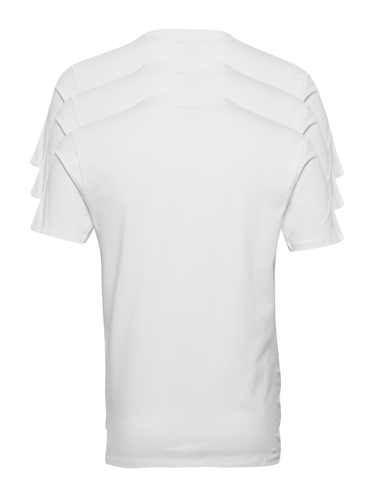 Selected Homme - SLHNEWPIMA SS O-NECK TEE 3 PACK NOOS - t-shirts - bright white - 1