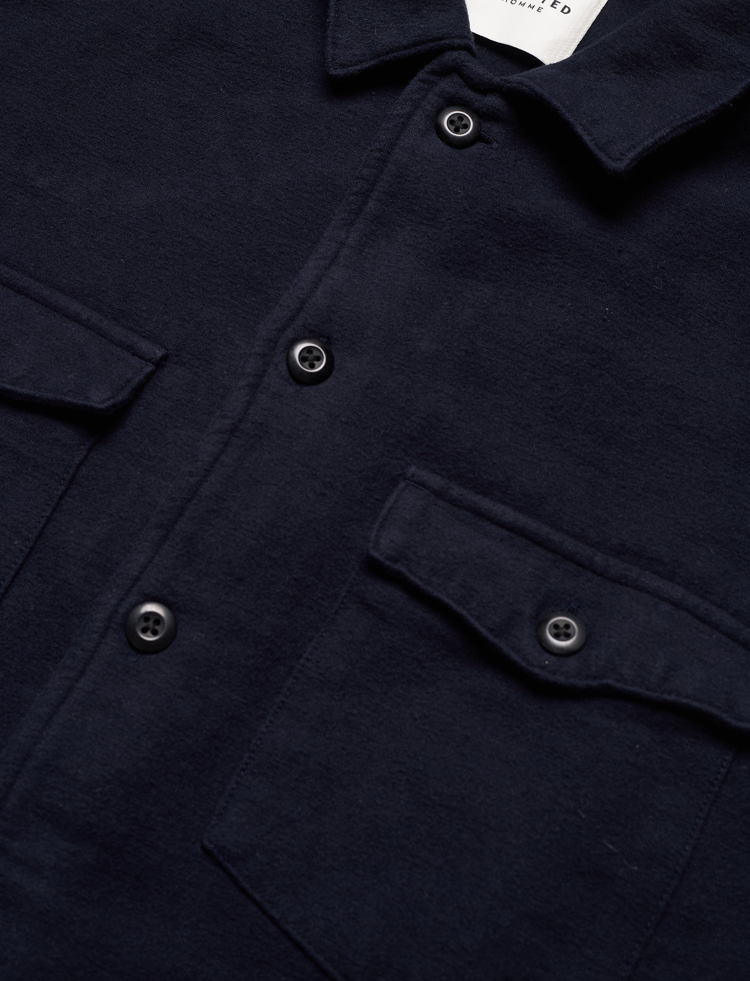 Selected Homme - SLHLOOSELUKE OVERSHIRT LS W - sky captain - 3