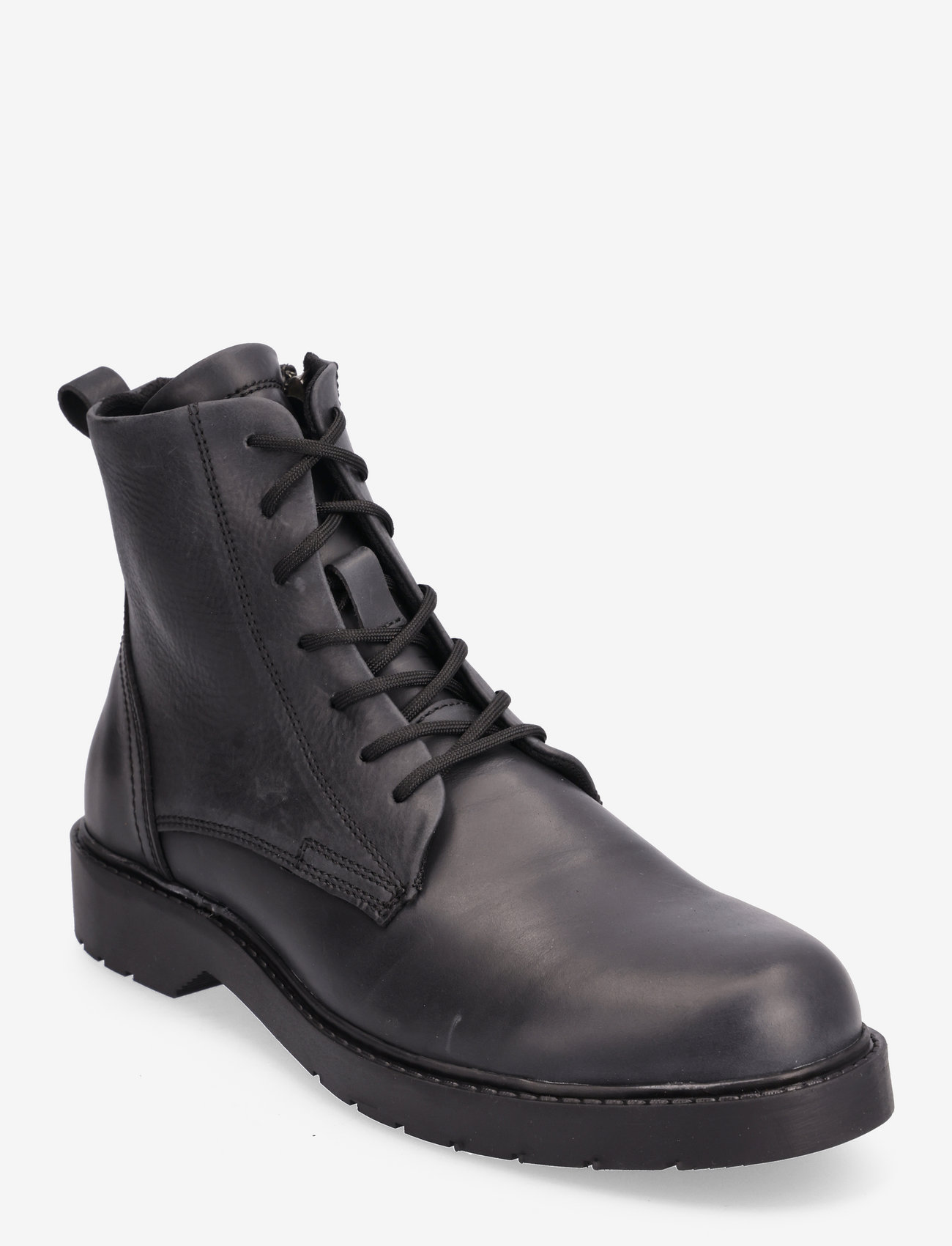 Selected Homme - SLHTHOMAS LEATHER BOOT B NOOS - lace ups - black - 0