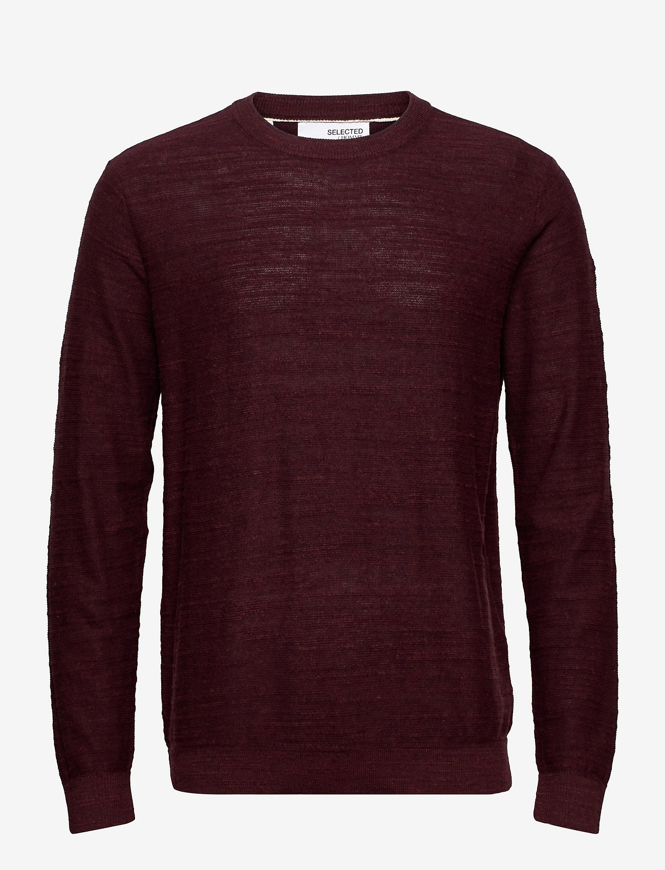 Selected Homme - SLHBUDDY CREW NECK W - pomegranate - 0