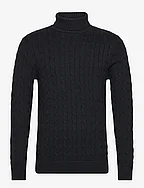 SLHRYAN STRUCTURE ROLL NECK W - BLACK