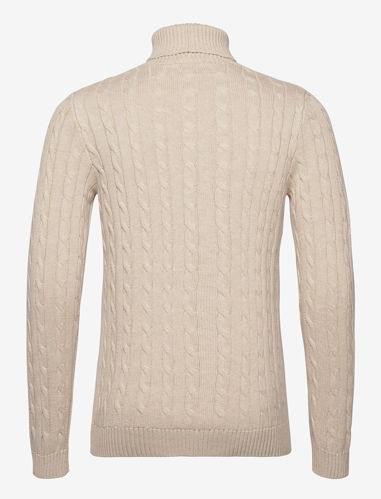 Selected Homme - SLHRYAN STRUCTURE ROLL NECK W - basic knitwear - bone white - 1