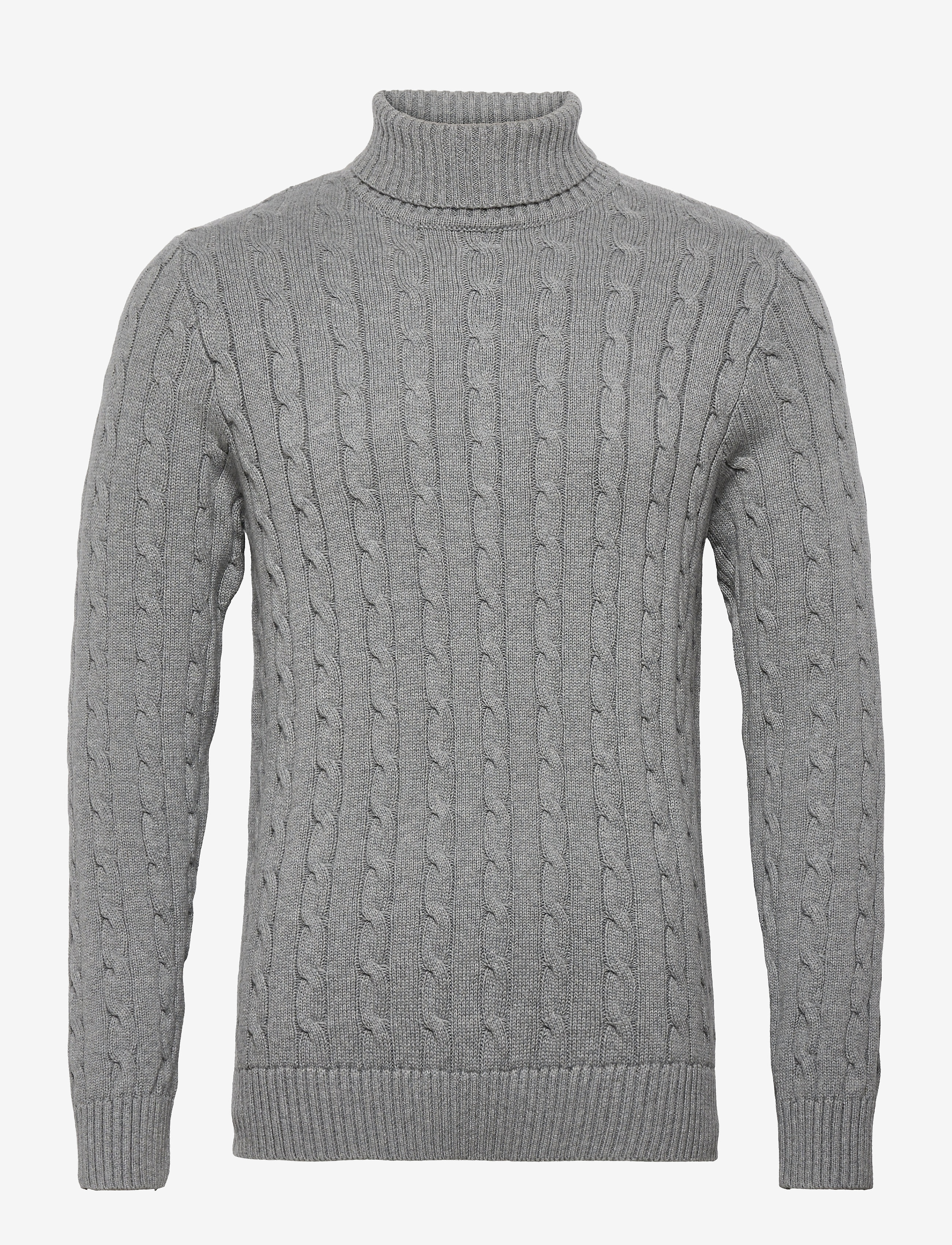 SELECTED Slhryan Structure Roll Neck Grau - S - Herren