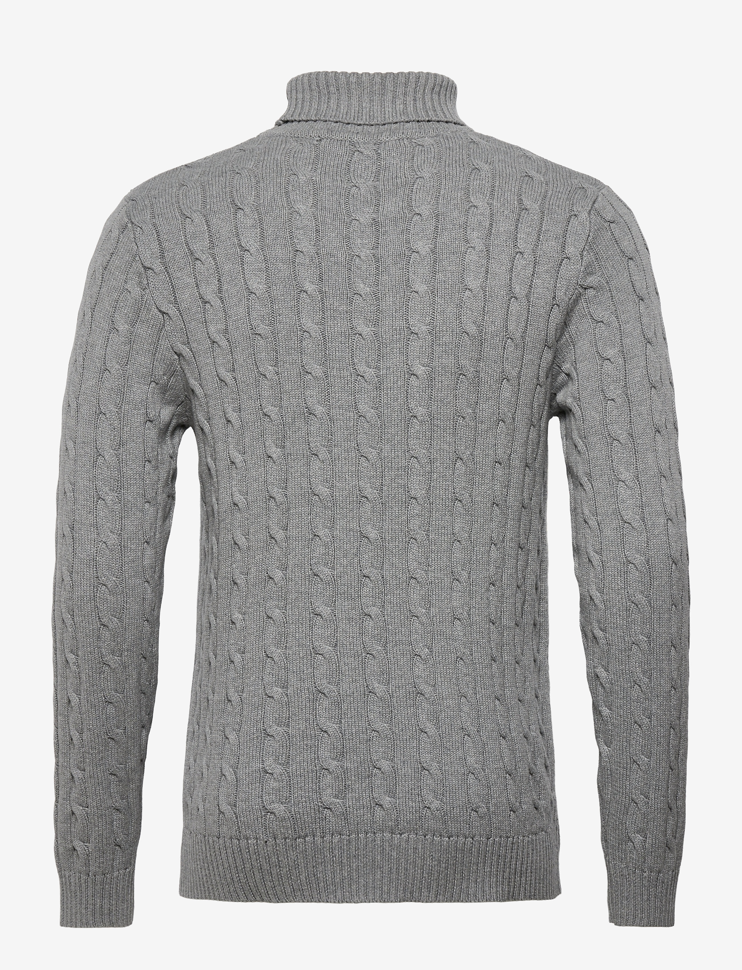 Selected - SLHRYAN STRUCTURE ROLL NECK - rollkragen - medium grey melange - 2
