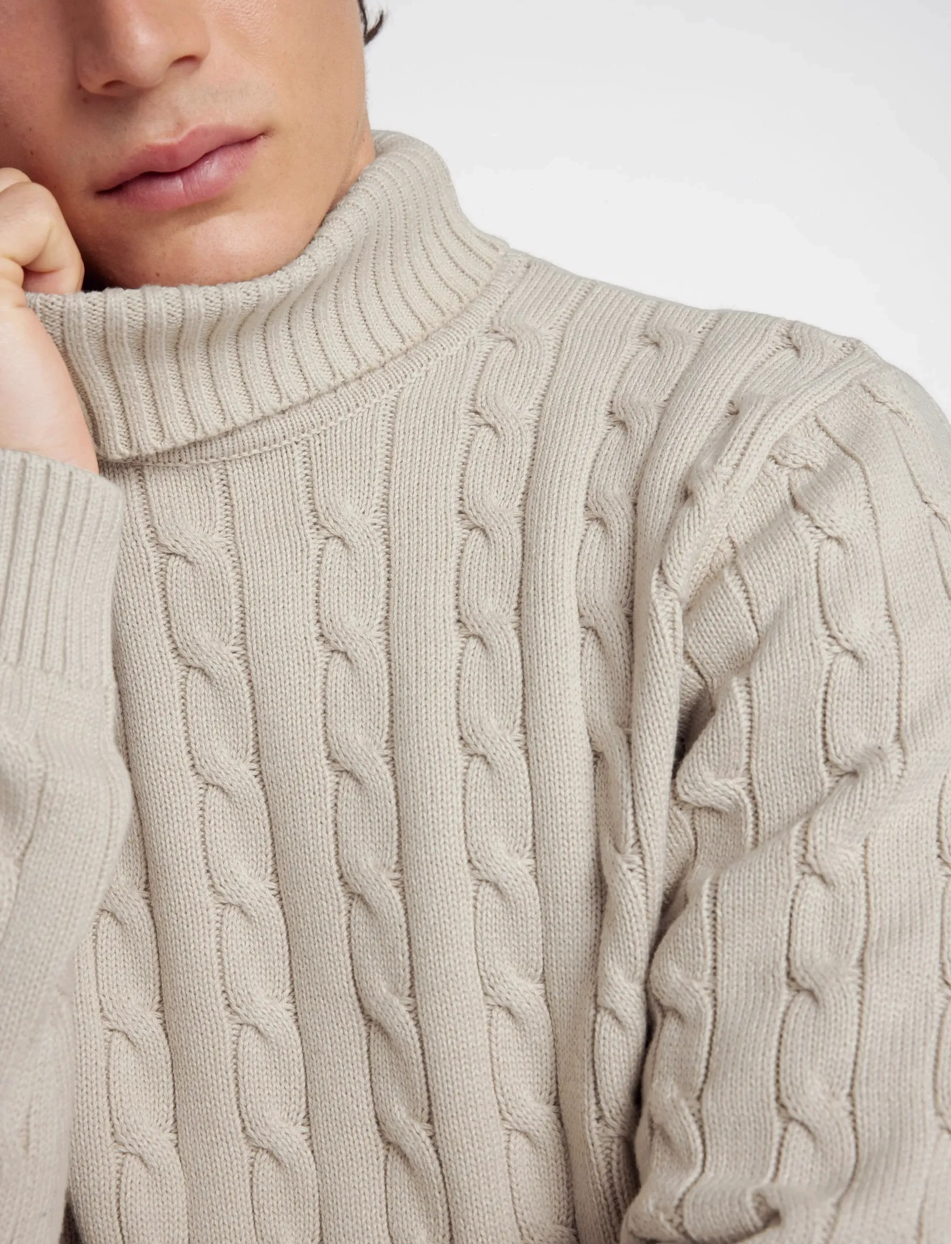 Selected - SLHRYAN STRUCTURE ROLL NECK - rollkragen - oatmeal - 4