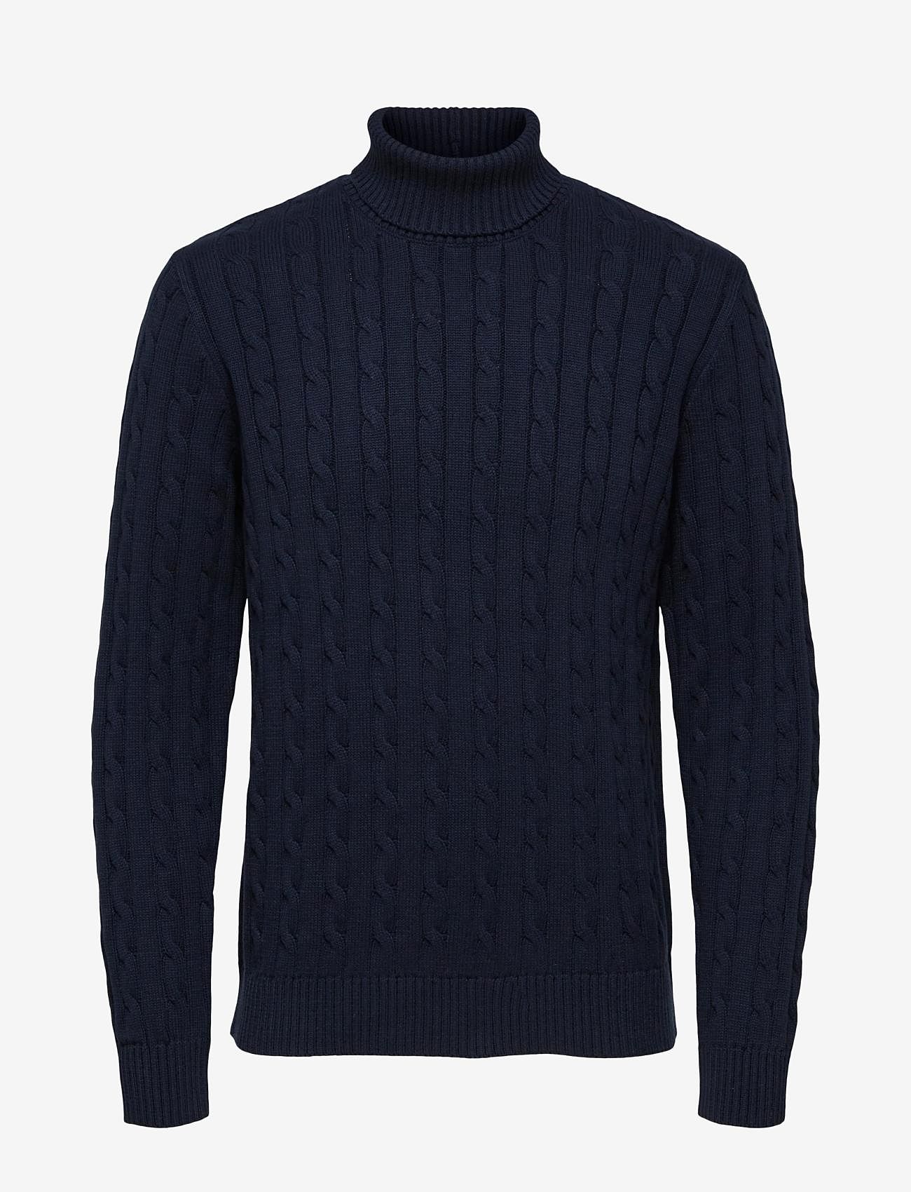 Selected - SLHRYAN STRUCTURE ROLL NECK W - turtlenecks - sky captain - 1