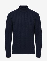 SLHRYAN STRUCTURE ROLL NECK W - SKY CAPTAIN