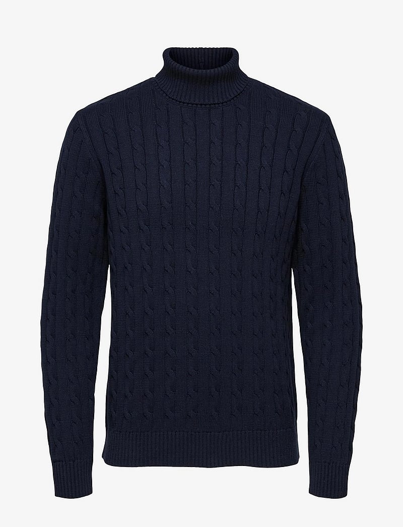 Selected - SLHRYAN STRUCTURE ROLL NECK - rollkragen - sky captain - 1