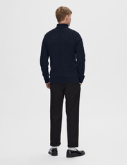 Selected Homme - SLHRYAN STRUCTURE ROLL NECK W - basic knitwear - sky captain - 3