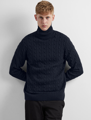 Selected Homme - SLHRYAN STRUCTURE ROLL NECK W - basic knitwear - sky captain - 5