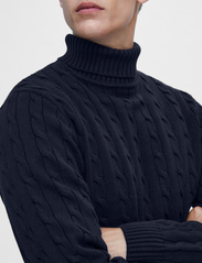 Selected Homme - SLHRYAN STRUCTURE ROLL NECK W - basic knitwear - sky captain - 6