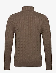 Selected Homme - SLHRYAN STRUCTURE ROLL NECK W - basic knitwear - teak - 1