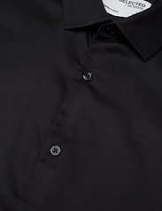 Selected Homme - SLHSLIMFLEX-PARK SHIRT LS B - basic skjortor - black - 4