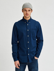 Selected Homme - SLHREGRICK-DENIM SHIRT LS U - denim shirts - dark blue denim - 6