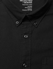 Selected Homme - SLHREGRICK-OX SHIRT LS NOOS - oxford skjorter - black - 4