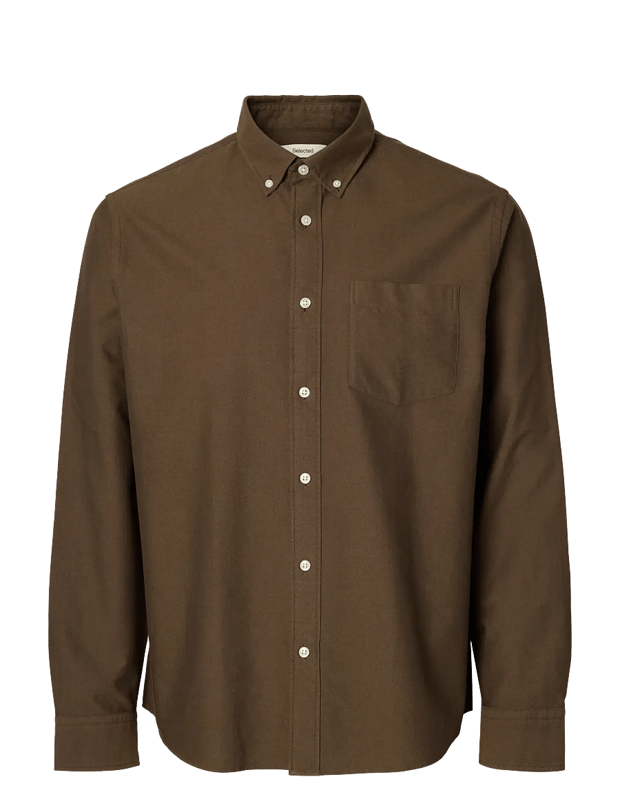 Selected - SLMCOLE-RICK OX REG LS SHIRT NOOS - triibulised särgid - delicioso - 1