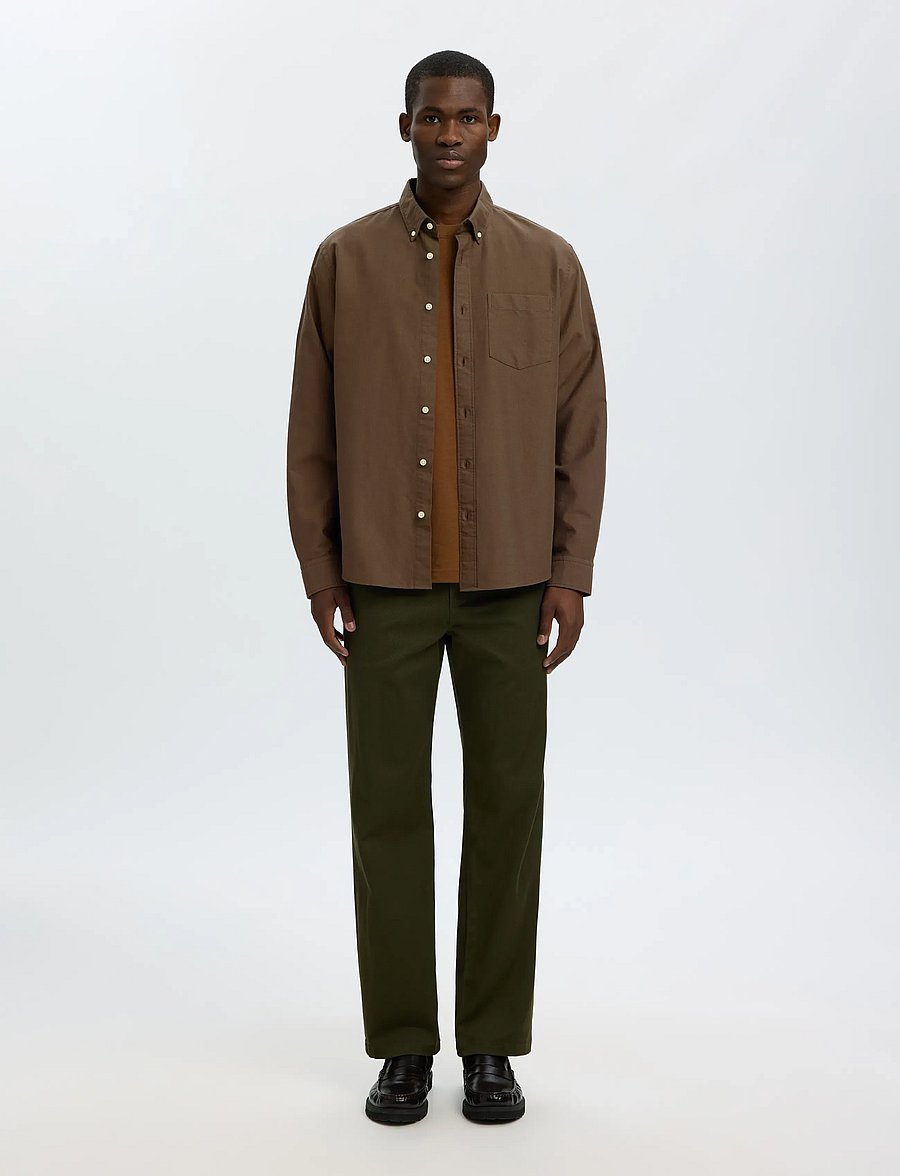 Selected - SLMCOLE-RICK OX REG LS SHIRT NOOS - triibulised särgid - delicioso - 3
