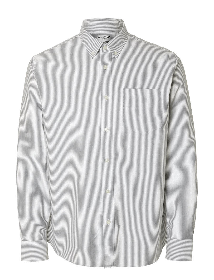 Selected - SLMREGCOLE RICK-OX SHIRT LS NOOS - triibulised särgid - forest night - 1