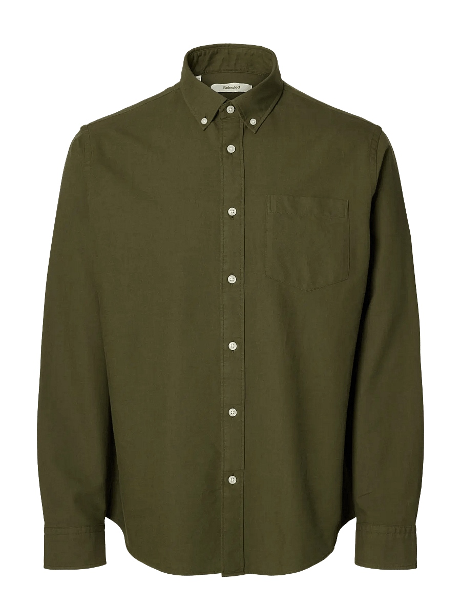 Selected - SLMREGCOLE RICK-OX SHIRT LS NOOS - gestreifte hemden - kalamata - 1