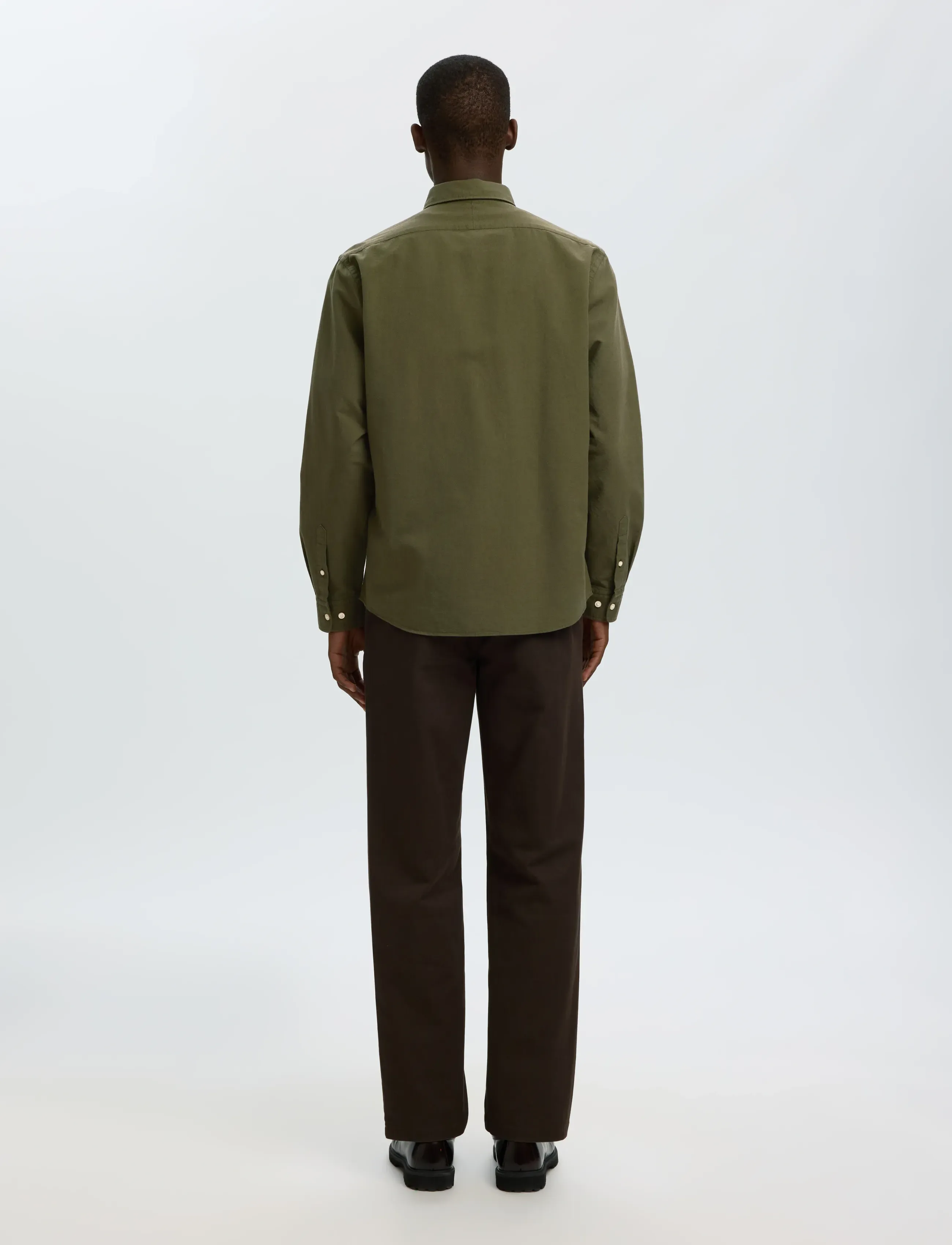 Selected - SLMREGCOLE RICK-OX SHIRT LS NOOS - stribede skjorter - kalamata - 2