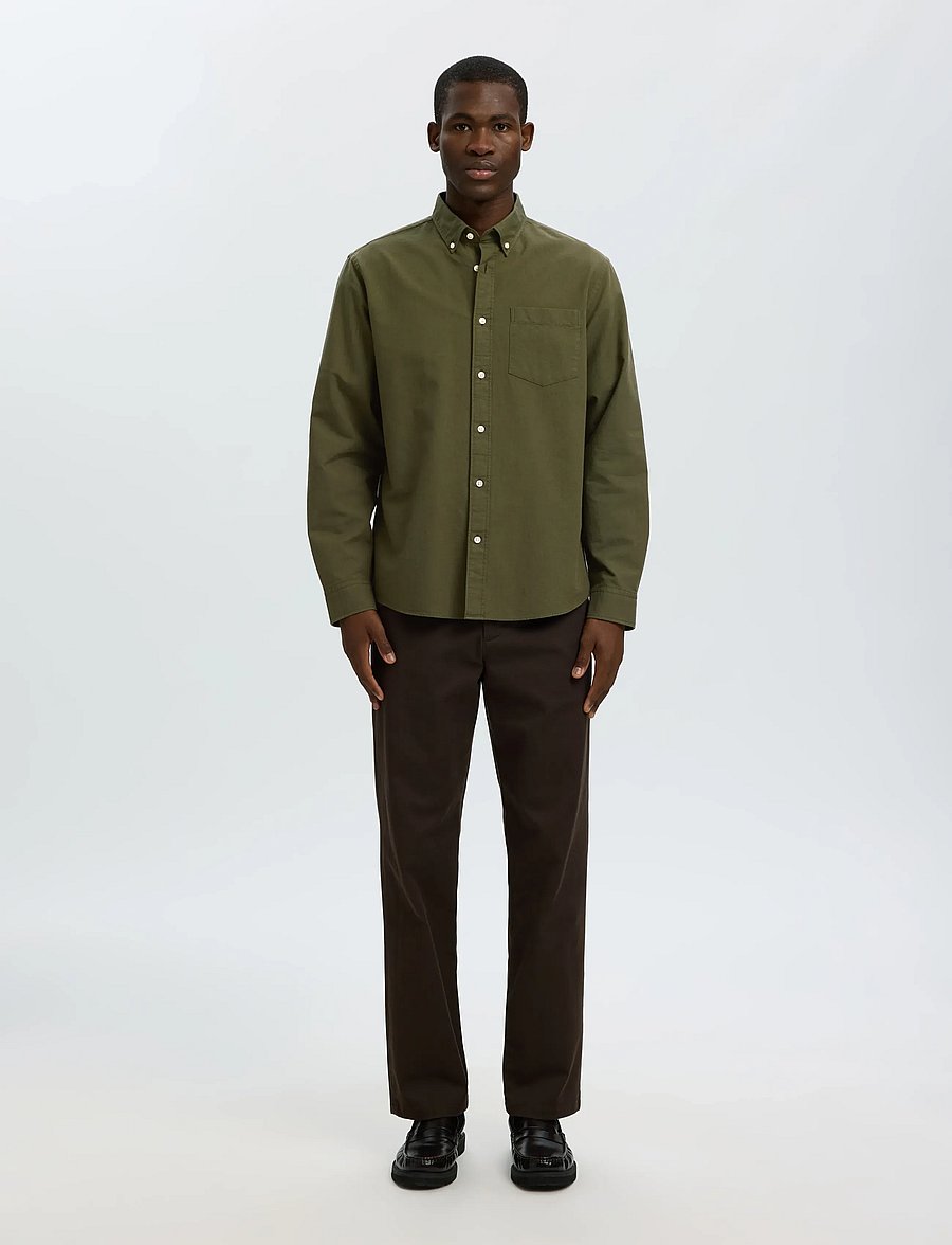 Selected - SLMREGCOLE RICK-OX SHIRT LS NOOS - gestreifte hemden - kalamata - 3