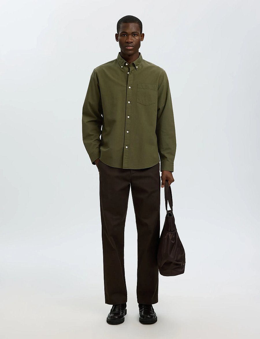 Selected - SLMREGCOLE RICK-OX SHIRT LS NOOS - gestreifte hemden - kalamata - 5