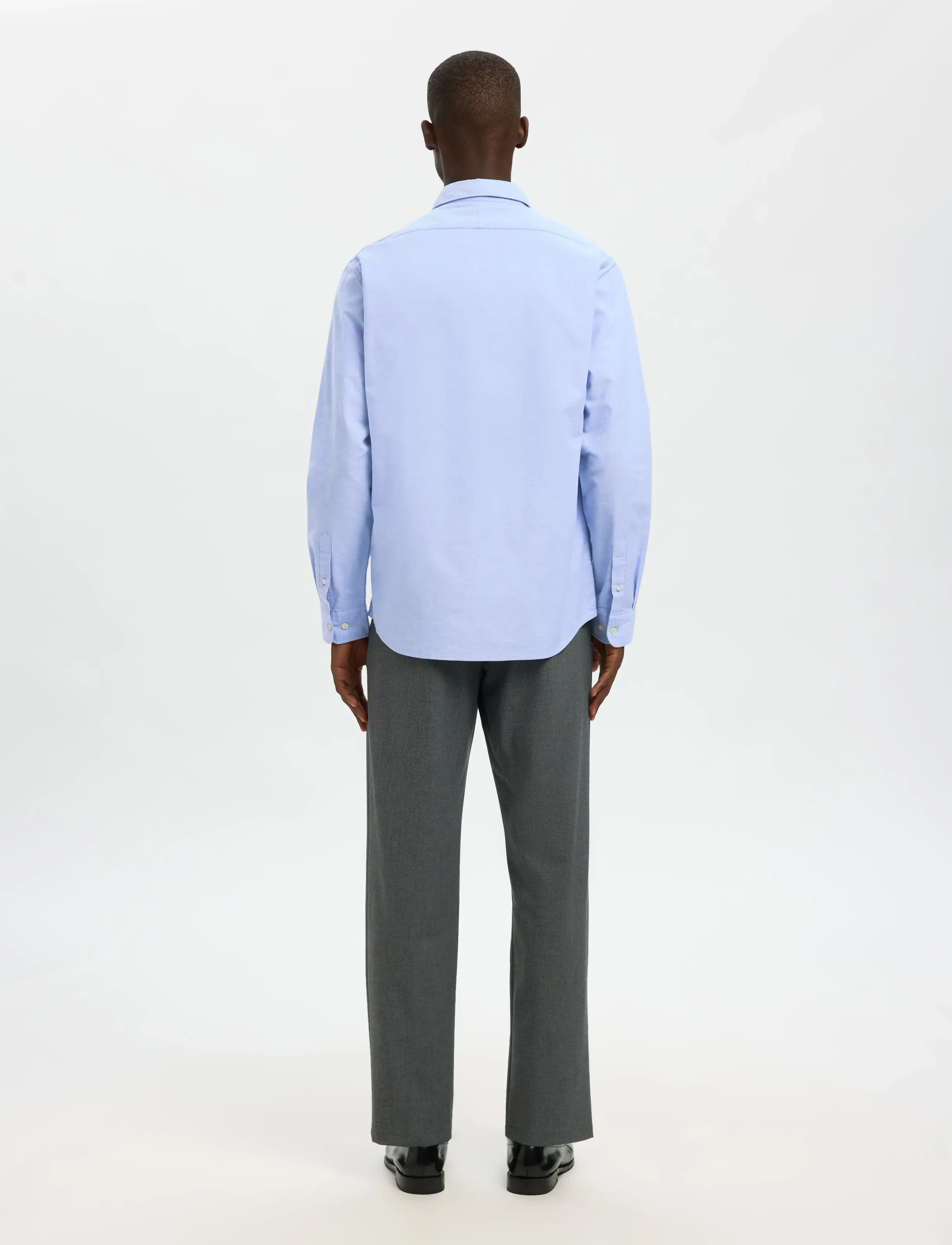 Selected - SLMREGCOLE RICK-OX SHIRT LS NOOS - stribede skjorter - light blue - 2