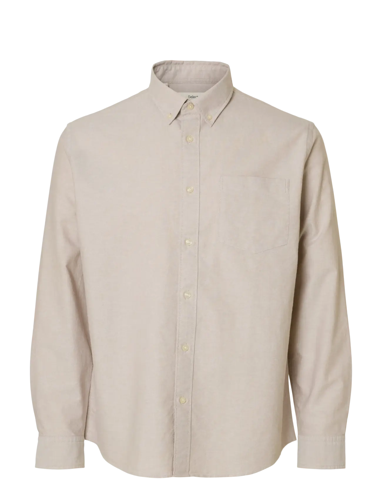 Selected SLMREGCOLE RICK-OX SHIRT LS NOOS - Riided - SAVANNAH TAN / beige