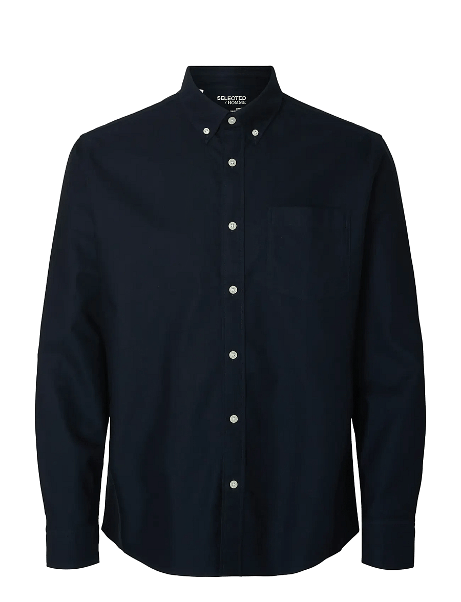 Selected - SLMREGCOLE RICK-OX SHIRT LS NOOS - triibulised särgid - sky captain - 1