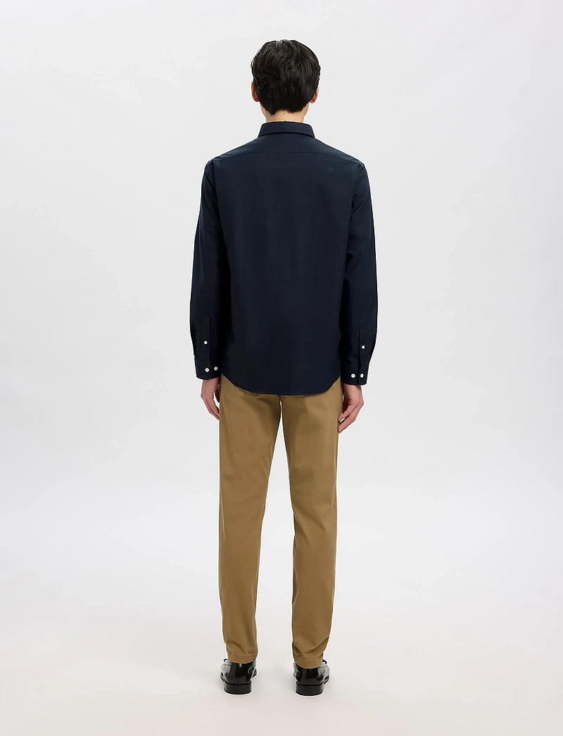 Selected - SLHREGRICK-OX SHIRT LS NOOS - stribede skjorter - sky captain - 2