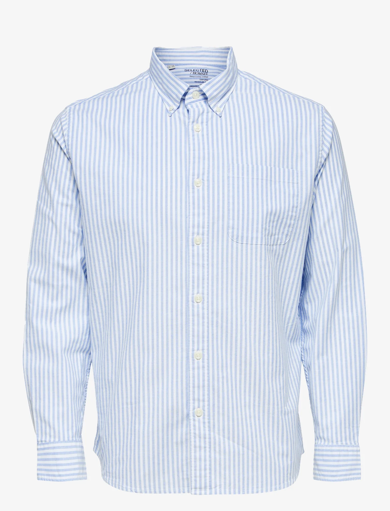Selected Homme - SLHREGRICK-OX SHIRT LS NOOS - oxford skjorter - skyway - 0