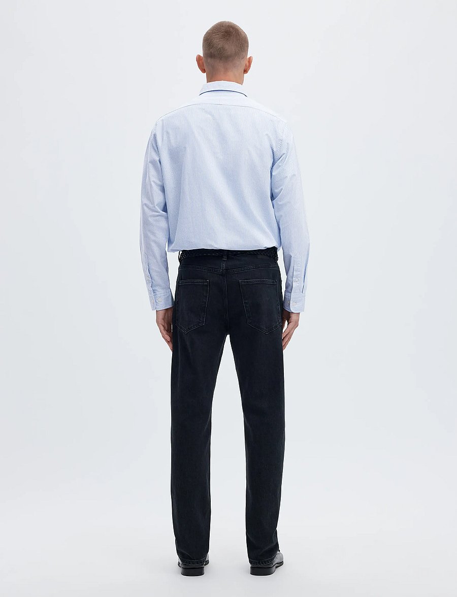 Selected - SLMCOLE-RICK OX REG LS SHIRT NOOS - stribede skjorter - skyway - 3