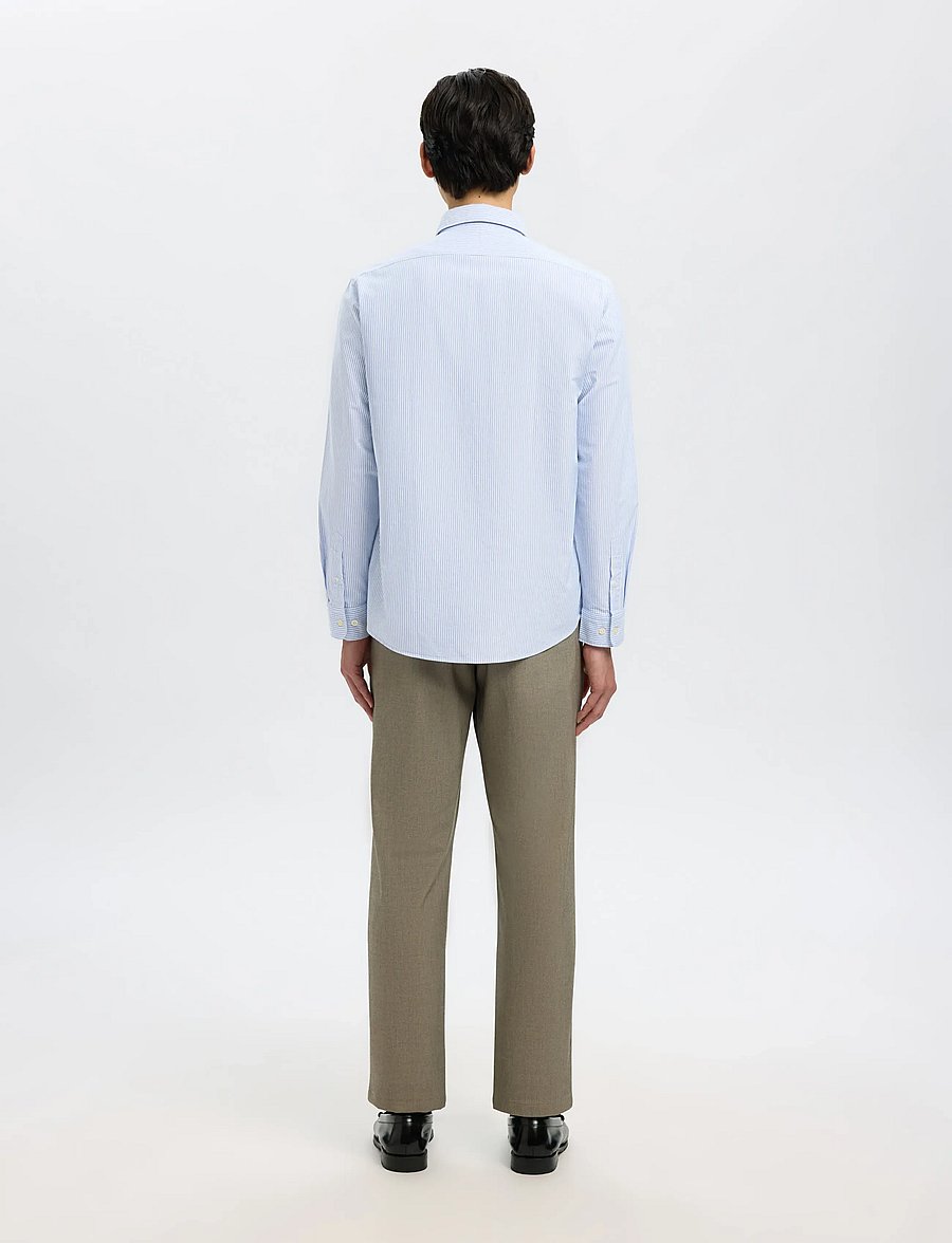 Selected - SLMREGCOLE RICK-OX SHIRT LS NOOS - triibulised särgid - skyway - 3