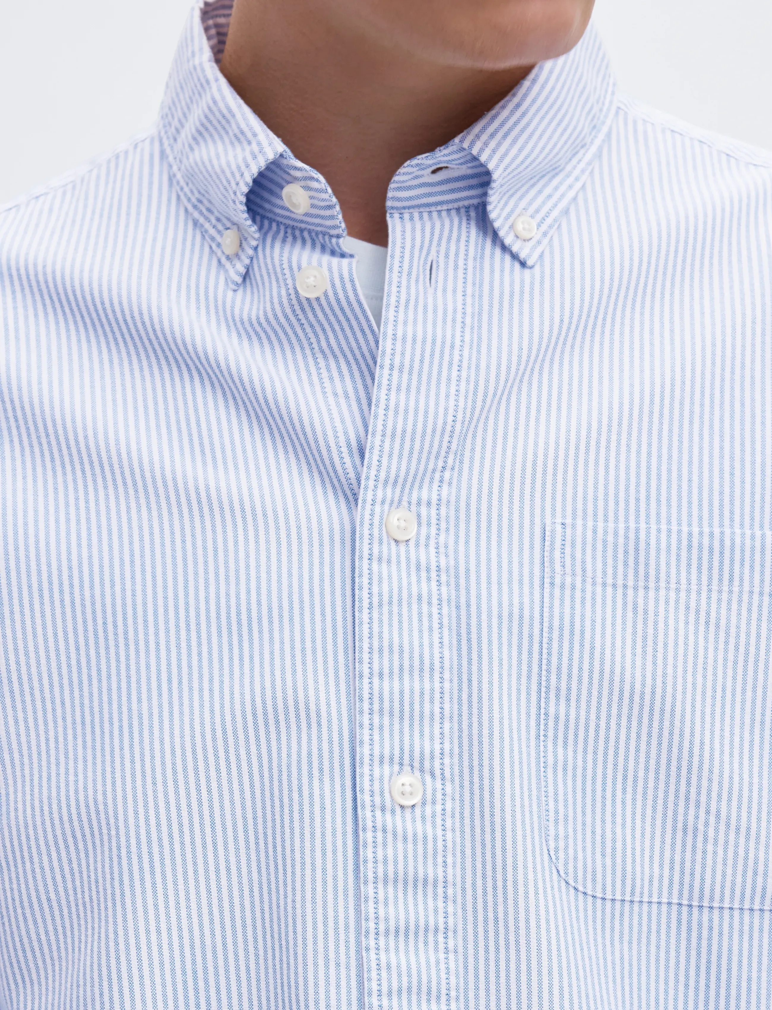 Selected - SLMCOLE-RICK OX REG LS SHIRT NOOS - stribede skjorter - skyway - 5