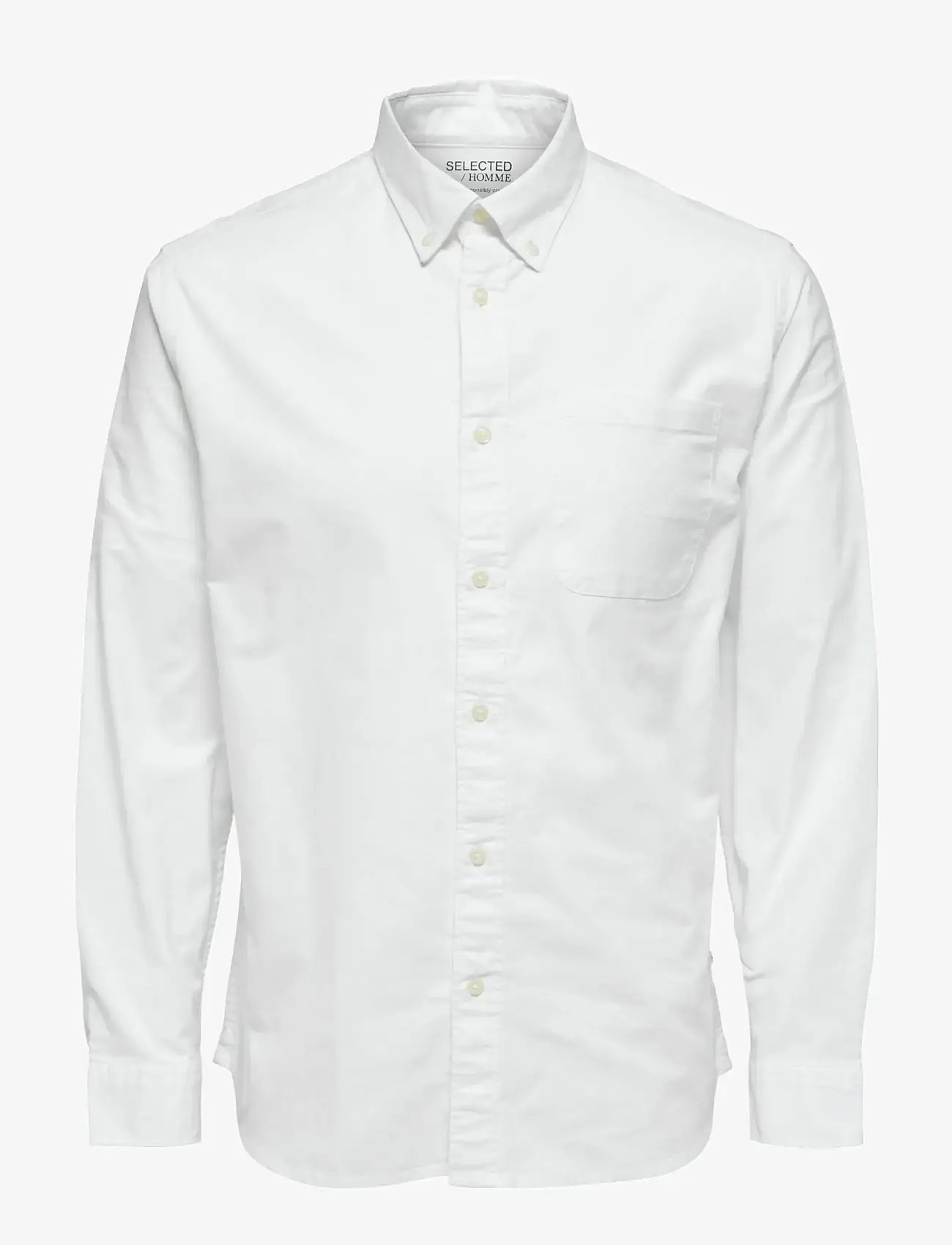 Selected - SLMREGCOLE RICK-OX SHIRT LS NOOS - koszule w paski i prążki - white - 1