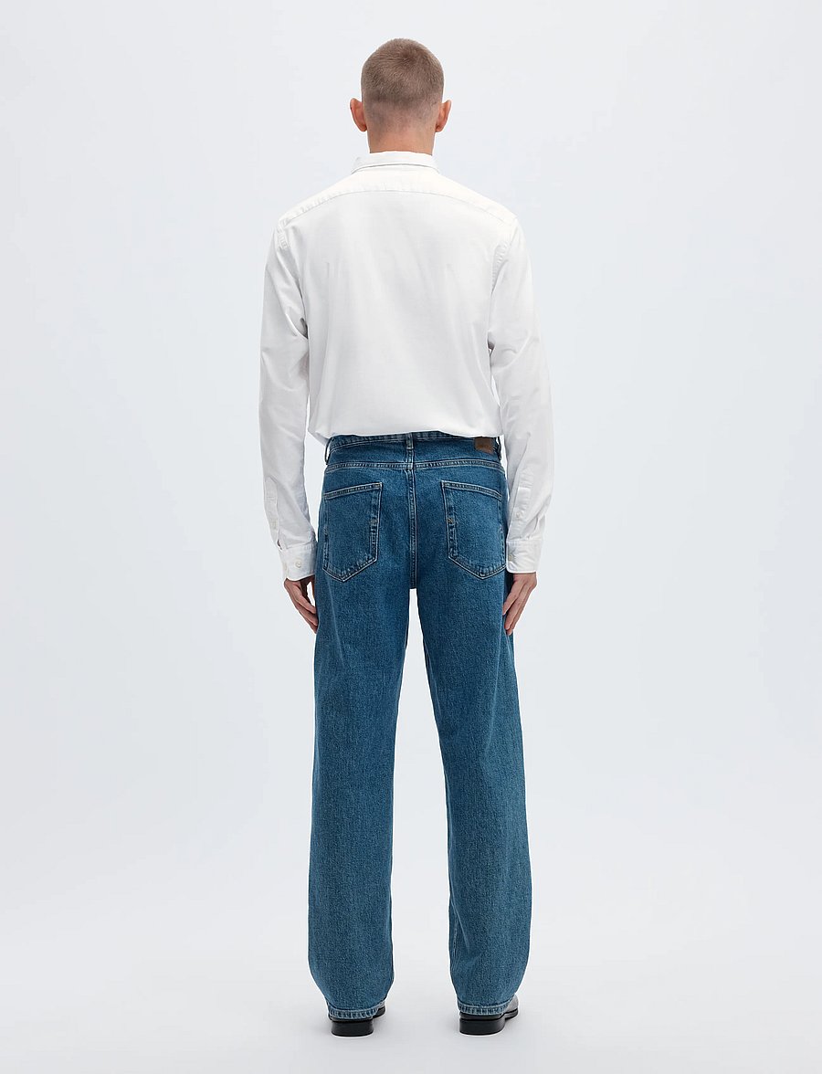 Selected - SLMCOLE-RICK OX REG LS SHIRT NOOS - gestreifte hemden - white - 2