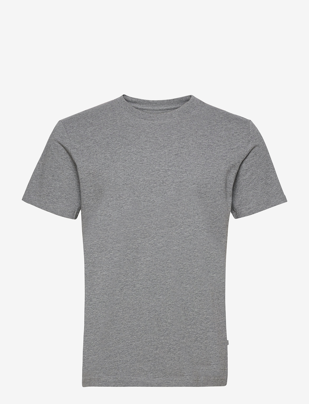 Selected Homme - SLHNORMAN180 SS O-NECK TEE S - lowest prices - medium grey melange - 0