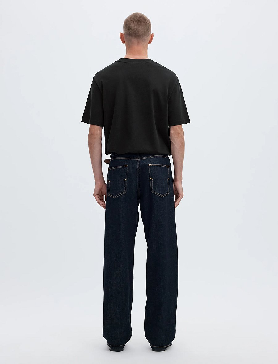 Selected - SLHCOLMAN SS O-NECK TEE NOOS - short-sleeved t-shirts - black - 3